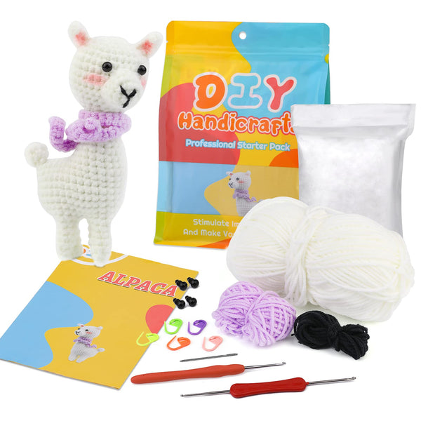 Alpaca  Crochet Kit for Beginners