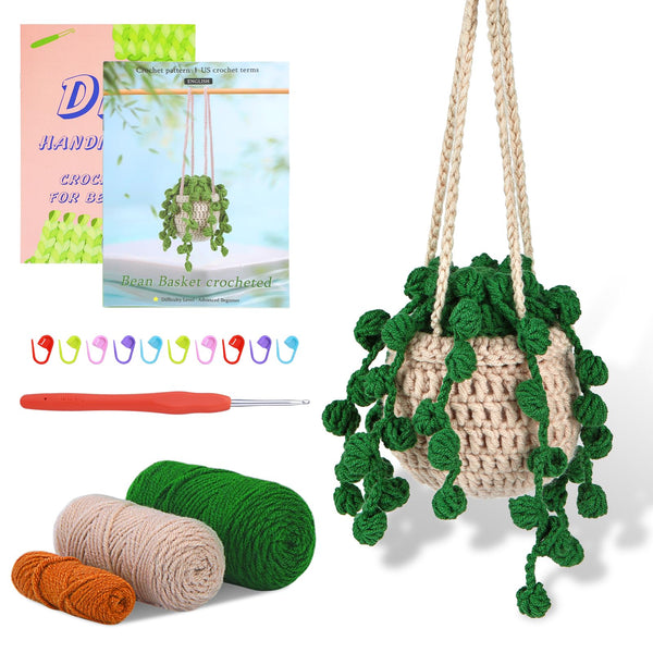 Hanging Potted Plants Crochet Kit for Beginners